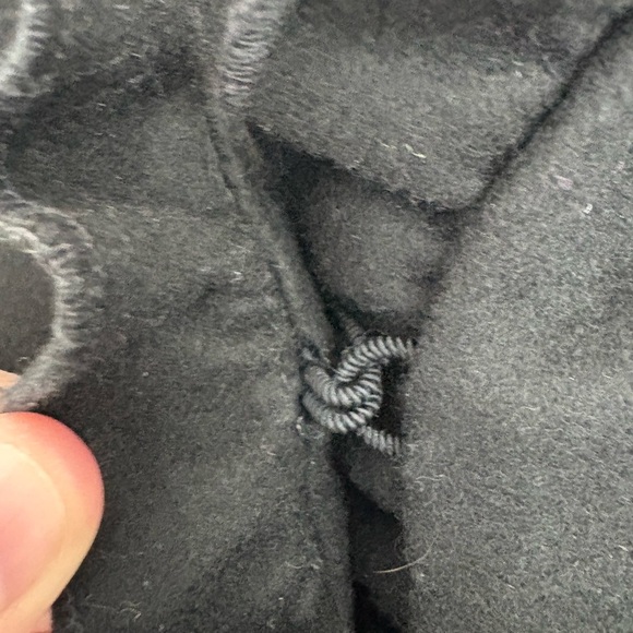 DKNY Ruffle Wool Long Coat Size L - Picture 7 of 8